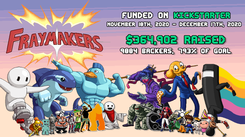 Fraymakers Funded on Kickstarter